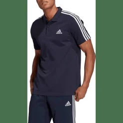AEROREADY Essentials Piqué Embroidered Small Logo 3-Streifen Poloshirt Herren Poloshirt