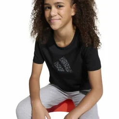 Animal Print Graphic Mädchen T-Shirt