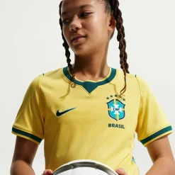 Brasilien 2026 Stadium Heim Dri-Fit Replica Kinder Sweatshirt
