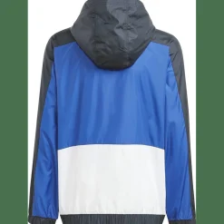 Colorblock 3-Streifen Regular Fit Windbreaker Kinder Schlupfjacke