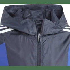 Colorblock 3-Streifen Regular Fit Windbreaker Kinder Schlupfjacke
