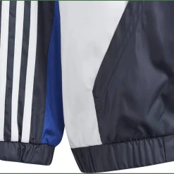 Colorblock 3-Streifen Regular Fit Windbreaker Kinder Schlupfjacke