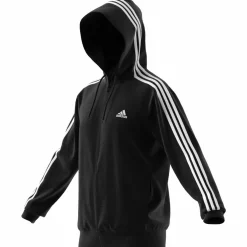 Essentials French Terry 3-Streifen Kapuzensweater Herren Kapuzensweater