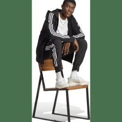 Essentials French Terry 3-Streifen Kapuzensweater Herren Kapuzensweater