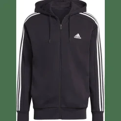 Essentials French Terry 3-Streifen Kapuzensweater Herren Kapuzensweater