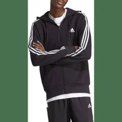 Essentials French Terry 3-Streifen Kapuzensweater Herren Kapuzensweater