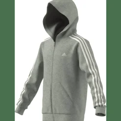 Essentials 3-Streifen Fleece Kinder Kapuzensweater
