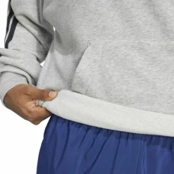 Essentials 3-Streifen French Terry Herren Kapuzensweater