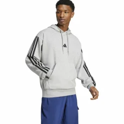 Essentials 3-Streifen French Terry Herren Kapuzensweater