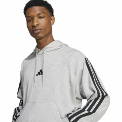 Essentials 3-Streifen French Terry Herren Kapuzensweater