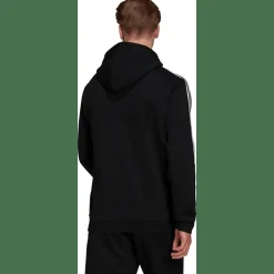 Essentials Fleece 3-Streifen Logo Hoodie Herren Kapuzensweater
