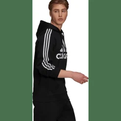Essentials Fleece 3-Streifen Logo Hoodie Herren Kapuzensweater