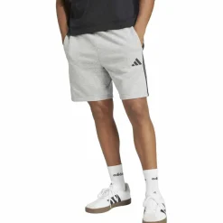 Essentials 3-Streifen French Terry Herren Shorts