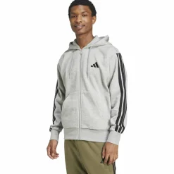 Essentials 3-Streifen Herren Kapuzensweater