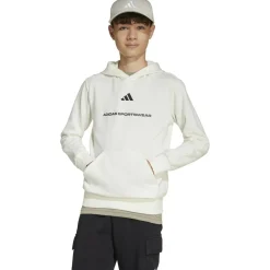 Slogan Fleece Jungen Kapuzensweater