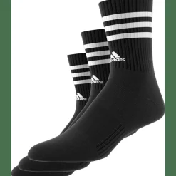 3-Streifen Cushioned Crew 3er-Pack Kinder Socken