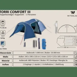 Torri 3 Comfort Unisex Campingzelt